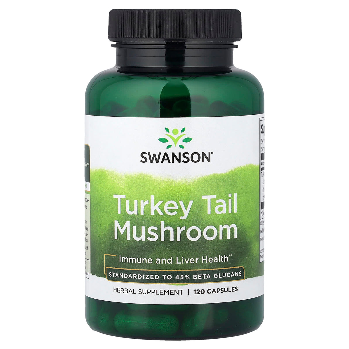 Turkey Tail Mushroom Extract (Coada de curcan), Swanson, 120 capsule SWH150