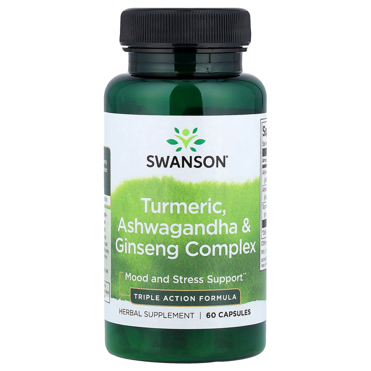 Turmeric, Ashwagandha & Ginseng, Swanson, 60 capsule SW1571