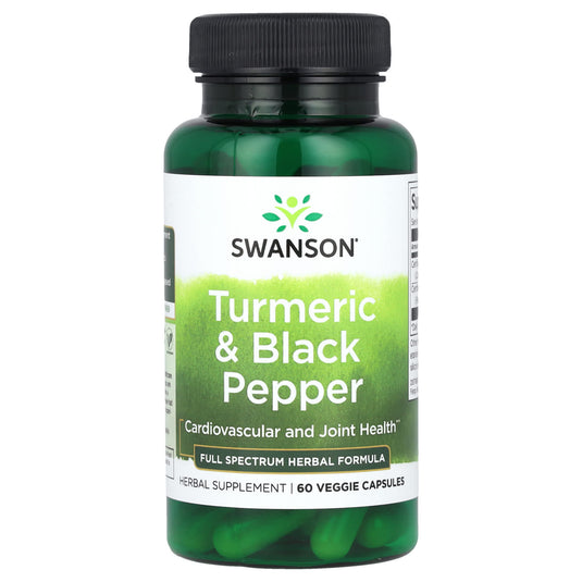 Turmeric & Black Pepper, Swanson, 60 capsule SW1613