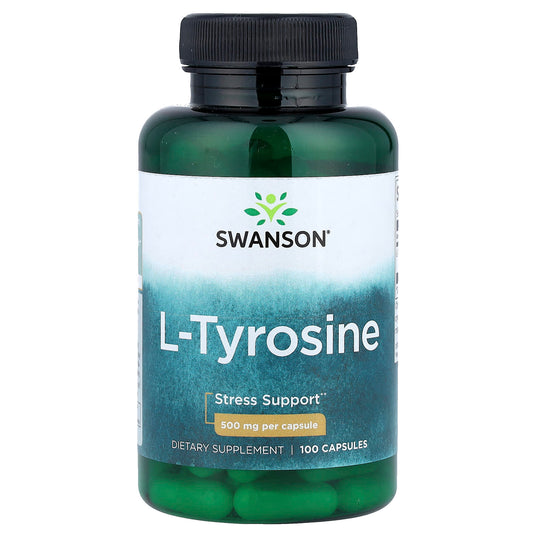 L-Tyrosine, 500mg, Swanson, 100 capsule SW855