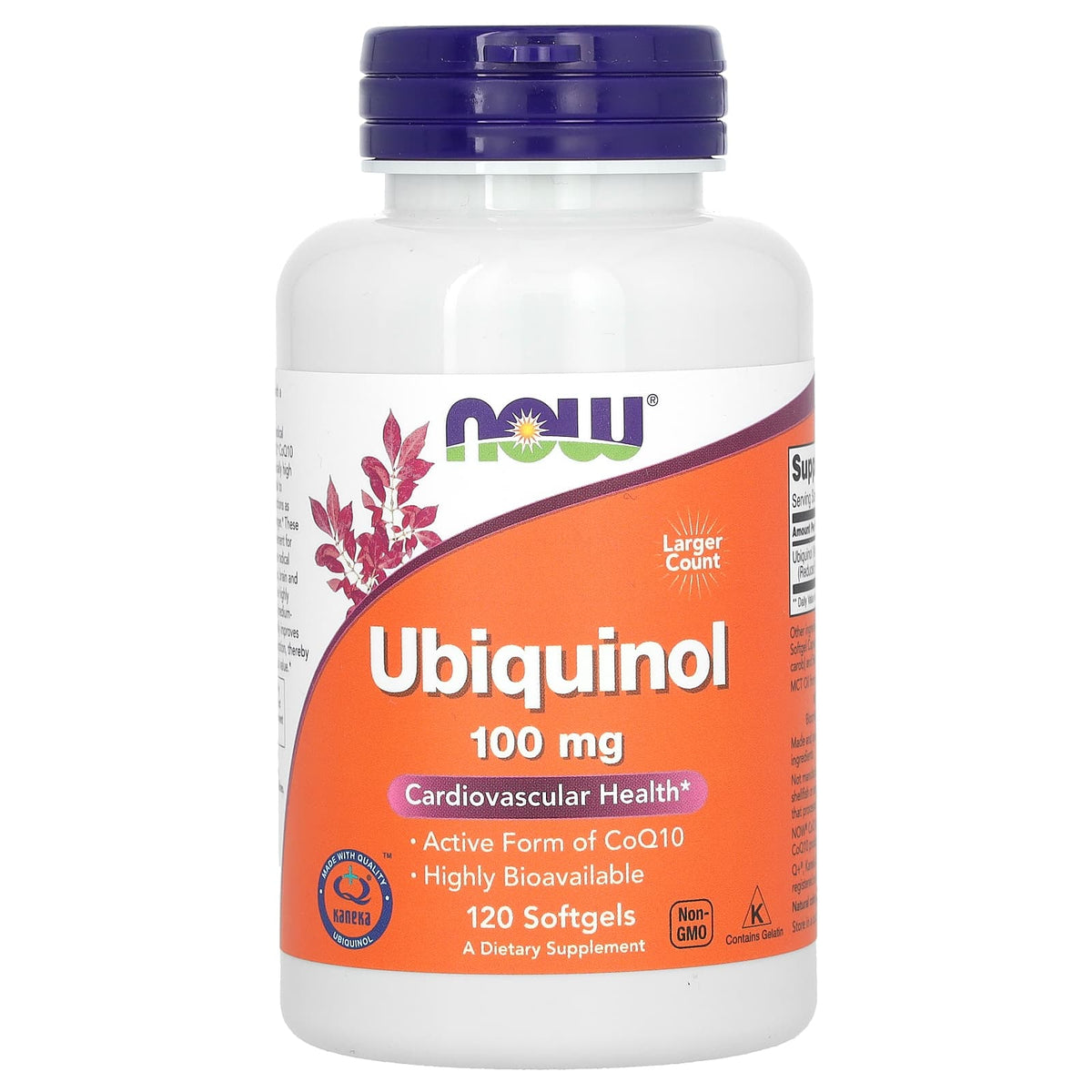 Ubiquinol (Active CoQ10); 100mg; Now Foods; 60 softgels – Provitamine
