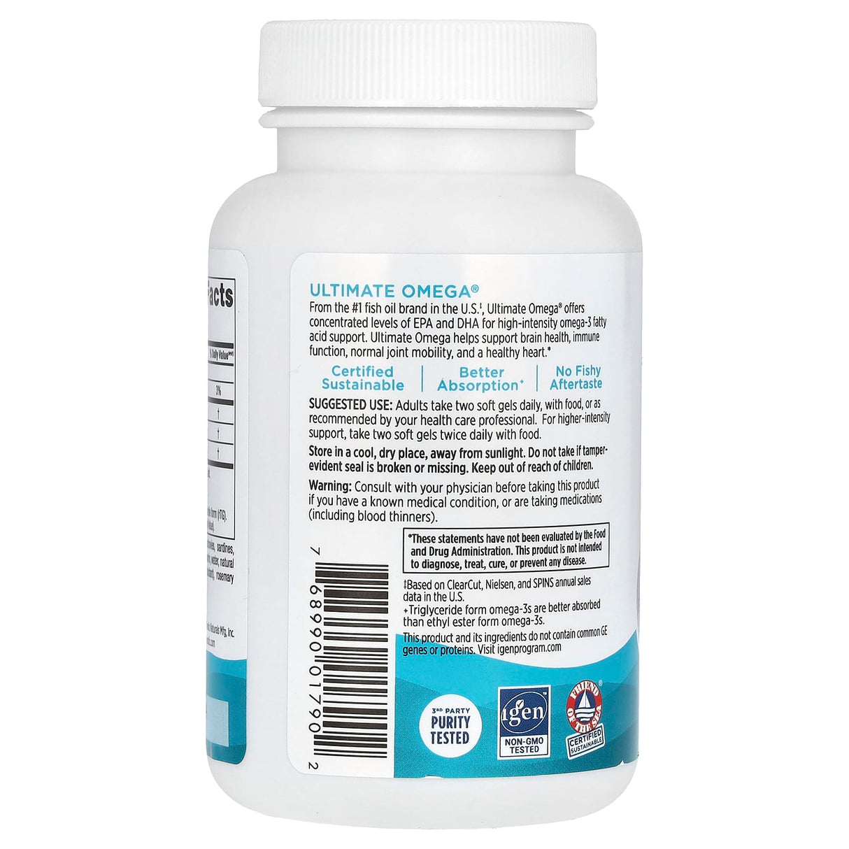 Ultimate Omega, 1280 mg, Nordic Naturals, 60 softgels