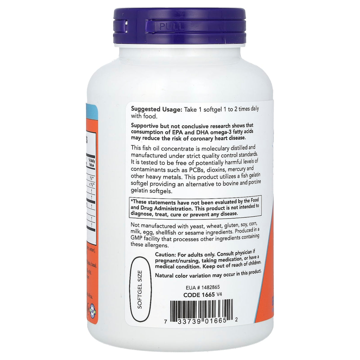 Ultra Omega-3, 500 EPA / 250 DHA, NOW Foods, 180 Fish Softgels