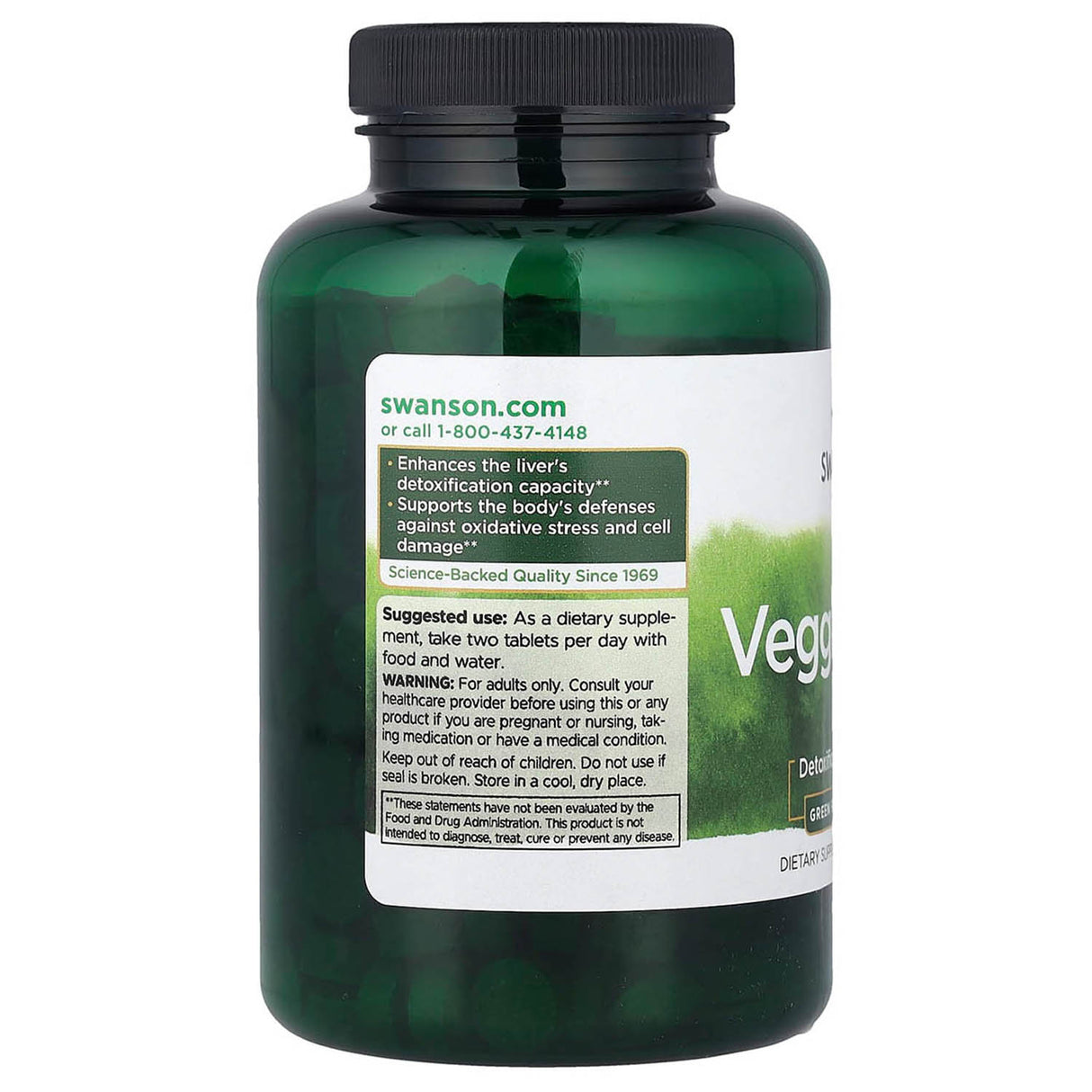 Veggies4Life, Detoxification Support, Swanson, 300 tablete SWR016