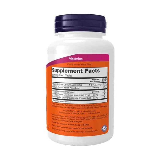 C-1000 Vitamina C Buffered (Tamponata) cu Bioflavonoide 250mg, Now Foods, 90 tablete