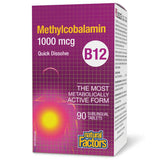Vitamin B12, Methylcobalamin, 1000 mcg, Natural Factors, 90 tablete