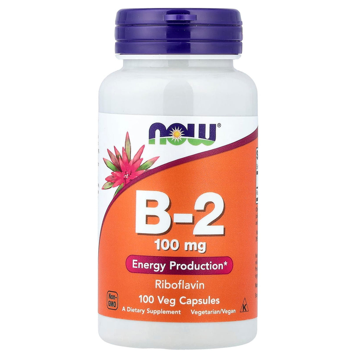 Vitamin B-2 Riboflavin, 100mg, Now Foods, 100 capsule