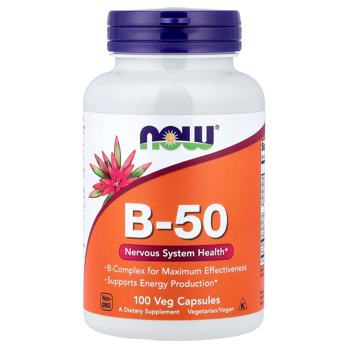 Vitamin B-50 (Complex Vitamina B) 50 mg, Now Foods, 100 capsule