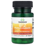 Vitamin B-12 Methylcobalamin, 2500 mcg, Swanson, 60 tablete SWU783