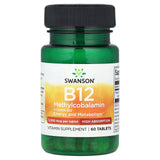 Vitamin B-12 Methylcobalamin, 5000 mcg, Swanson, 60 tablete SWU122