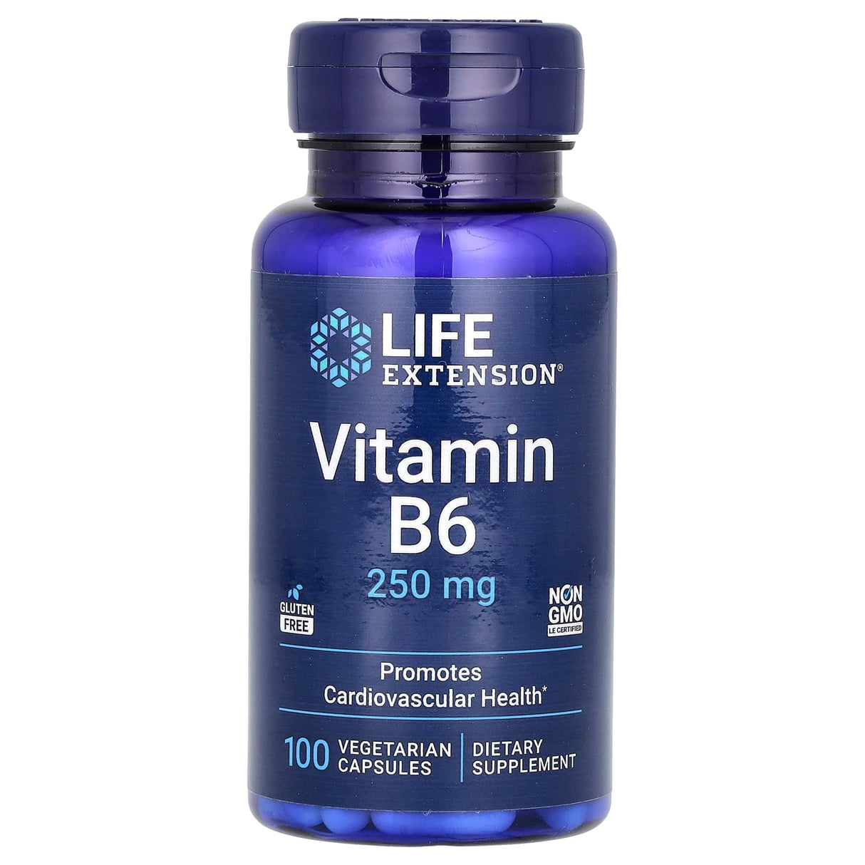 Vitamin B6, 250 mg, Life Extension, 100 capsule