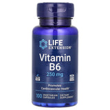 Vitamin B6, 250 mg, Life Extension, 100 capsule