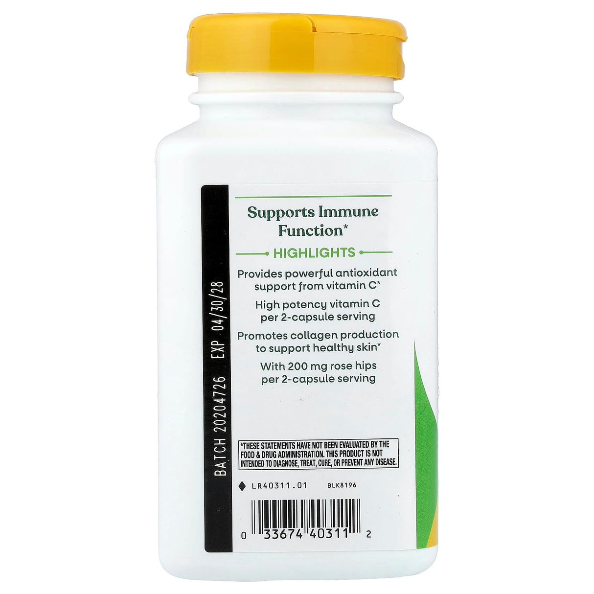 Vitamin C with Rose Hips, Nature's Way, 250 Capsule