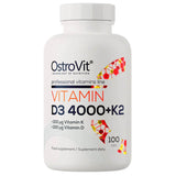 Vitamin D3 4000 IU + K2 100 mcg, OstroVit, 100 tablete
