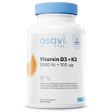 Vitamin D3 + K2, 2000 IU / 100 mcg, Osavi, 120 softgels