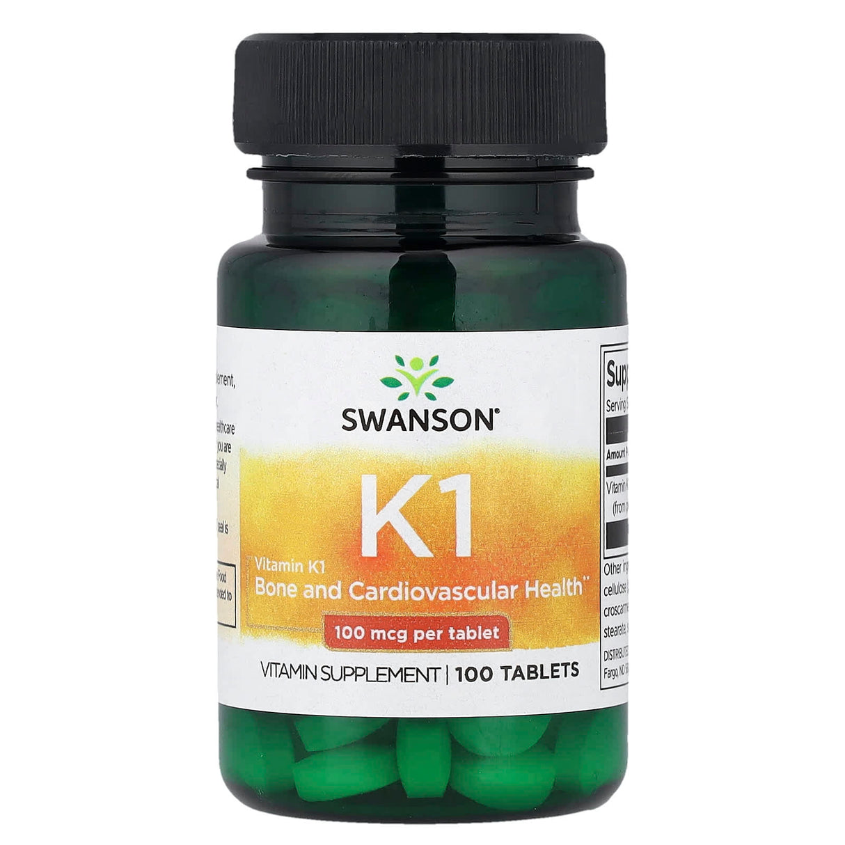 Vitamin K-1 (Filochinona), 100mcg, Swanson, 100 tablete SW994