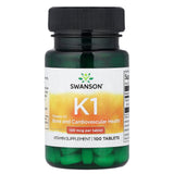 Vitamin K-1 (Filochinona), 100mcg, Swanson, 100 tablete SW994