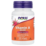 Vitamina A, 25.000 IU, Now Foods, 100 softgels