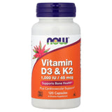 Vitamina D-3 & K-2. Now Foods, 120 capsule