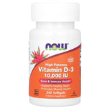 Vitamina D3, 10.000 IU, Now Foods, 240 softgels