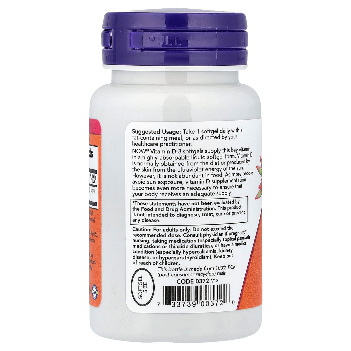 Vitamina D3, 5000 IU, Now Foods, 120 softgels
