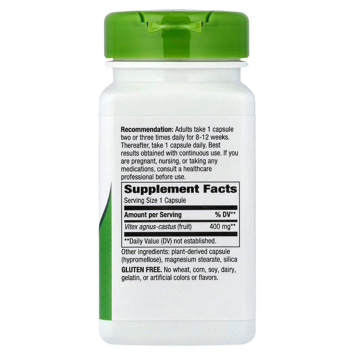 Vitex Fruit (Sănătatea Menstruală), 400 mg, Nature's Way, 100 Vegan Capsules