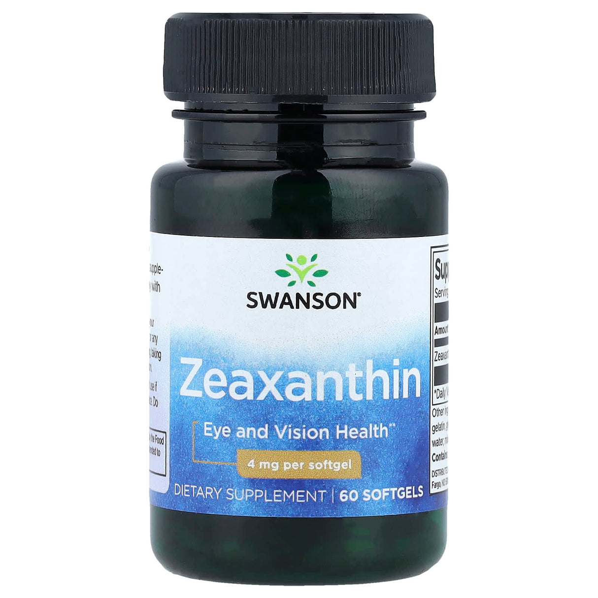 Zeaxanthin (Eye and Vision Health), 4 mg, Swanson, 60 softgels SWU254