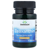 Zeaxanthin (Eye and Vision Health), 4 mg, Swanson, 60 softgels SWU254