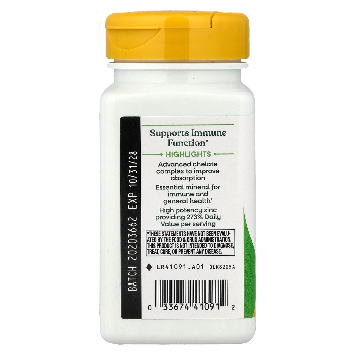 Zinc Bisglicinat Chelate, 30 mg, Nature's Way, 100 Capsule