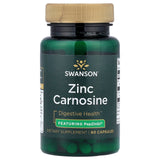 Zinc Carnosine (PepZin GI), Swanson, 60 capsule SWU281