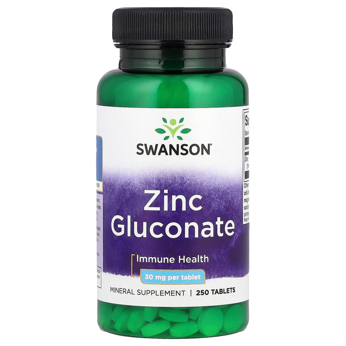 Zinc Gluconate, 30mg, Swanson, 250 tablete SW203