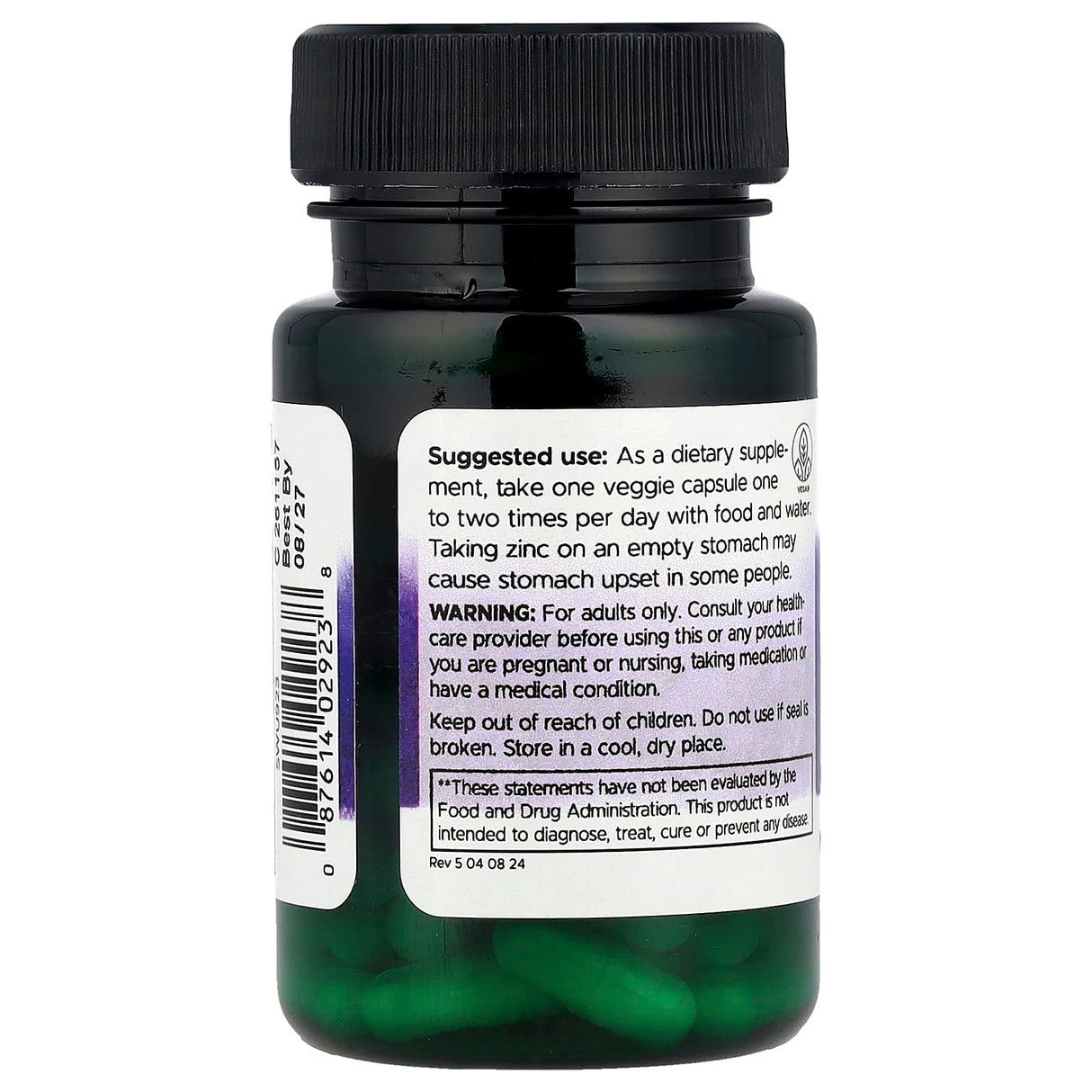 Zinc Orotate High Bioavailability, Swanson, 60 capsule SWU923
