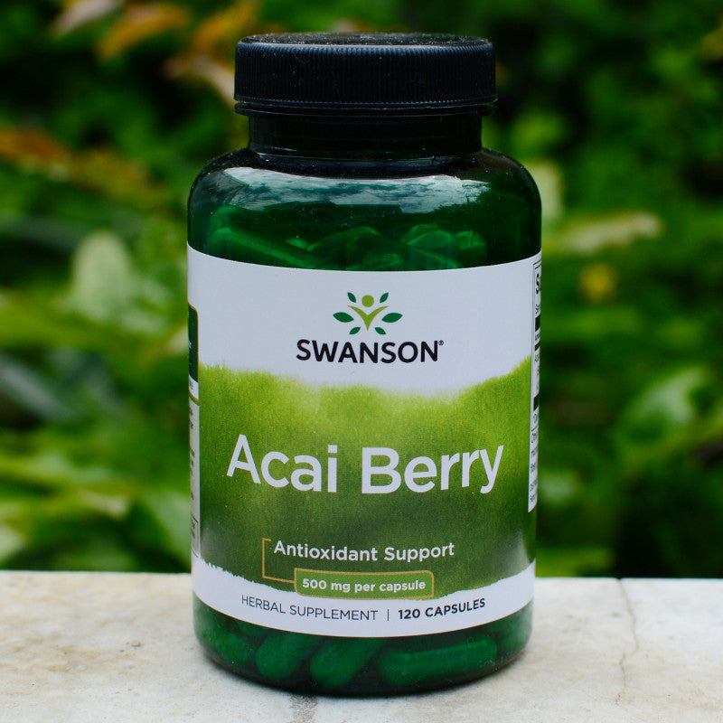 Încărcați imaginea în vizualizatorul Galerie, Acai Berry (Antioxidant), 500 mg, Swanson, 120 capsule SW1082

