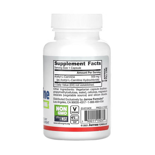Acetyl L-Carnitine, 500 mg, Jarrow Formulas, 60 capsule