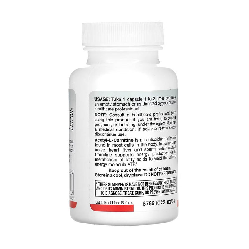 Încărcați imaginea în vizualizatorul Galerie, Acetyl L-Carnitine, 500 mg, Jarrow Formulas, 60 capsule
