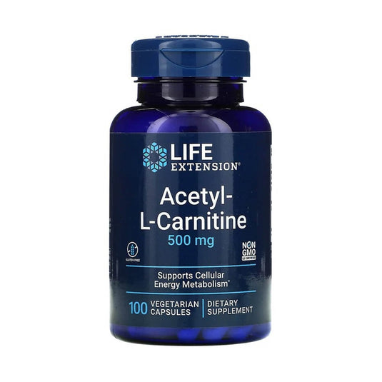 Acetyl-L-Carnitine, 500 mg, Life Extension, 100 capsule