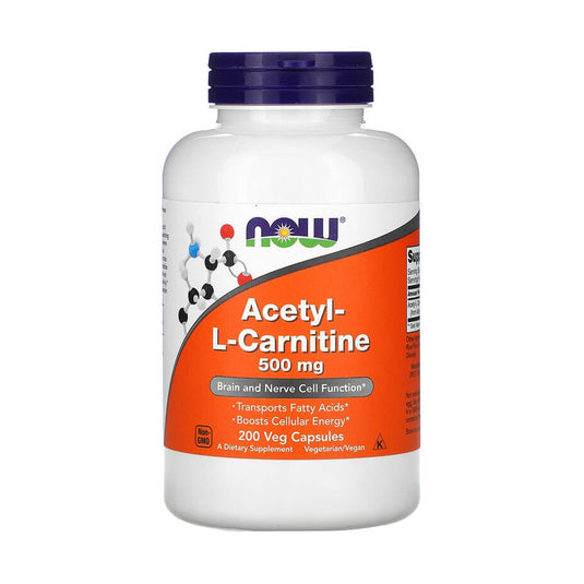 Acetyl L-Carnitine, 500mg, Now Foods, 50 capsule