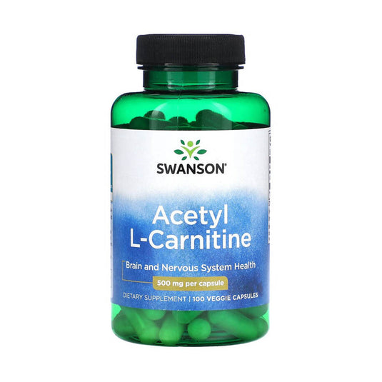 Acetyl L-Carnitine, 500mg, Swanson, 100 capsule SW1649