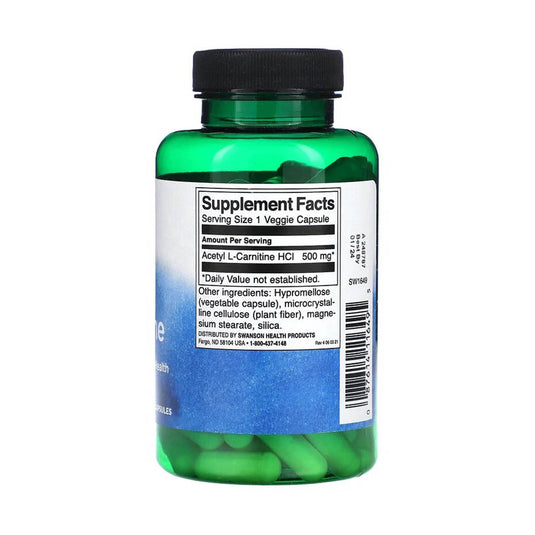 Acetyl L-Carnitine, 500mg, Swanson, 100 capsule SW1649