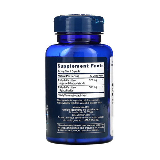 Acetyl-L-Carnitine Arginate, Life Extension, 90 capsule