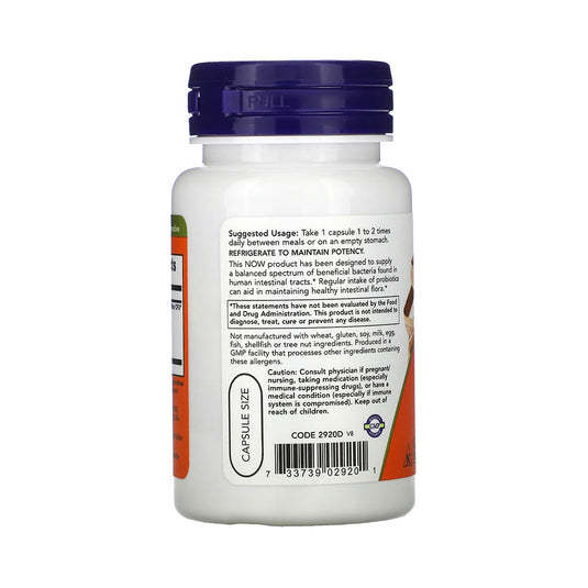 Acidophilus 4x6 (Probiotice), Now Foods, 60 capsule