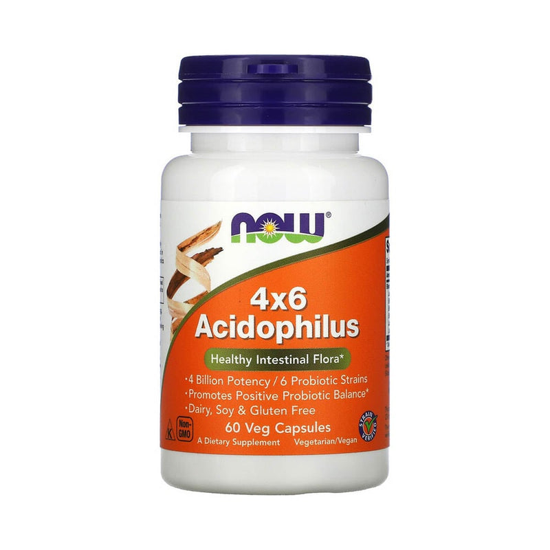 Încărcați imaginea în vizualizatorul Galerie, Acidophilus 4x6 (Probiotice), Now Foods, 60 capsule
