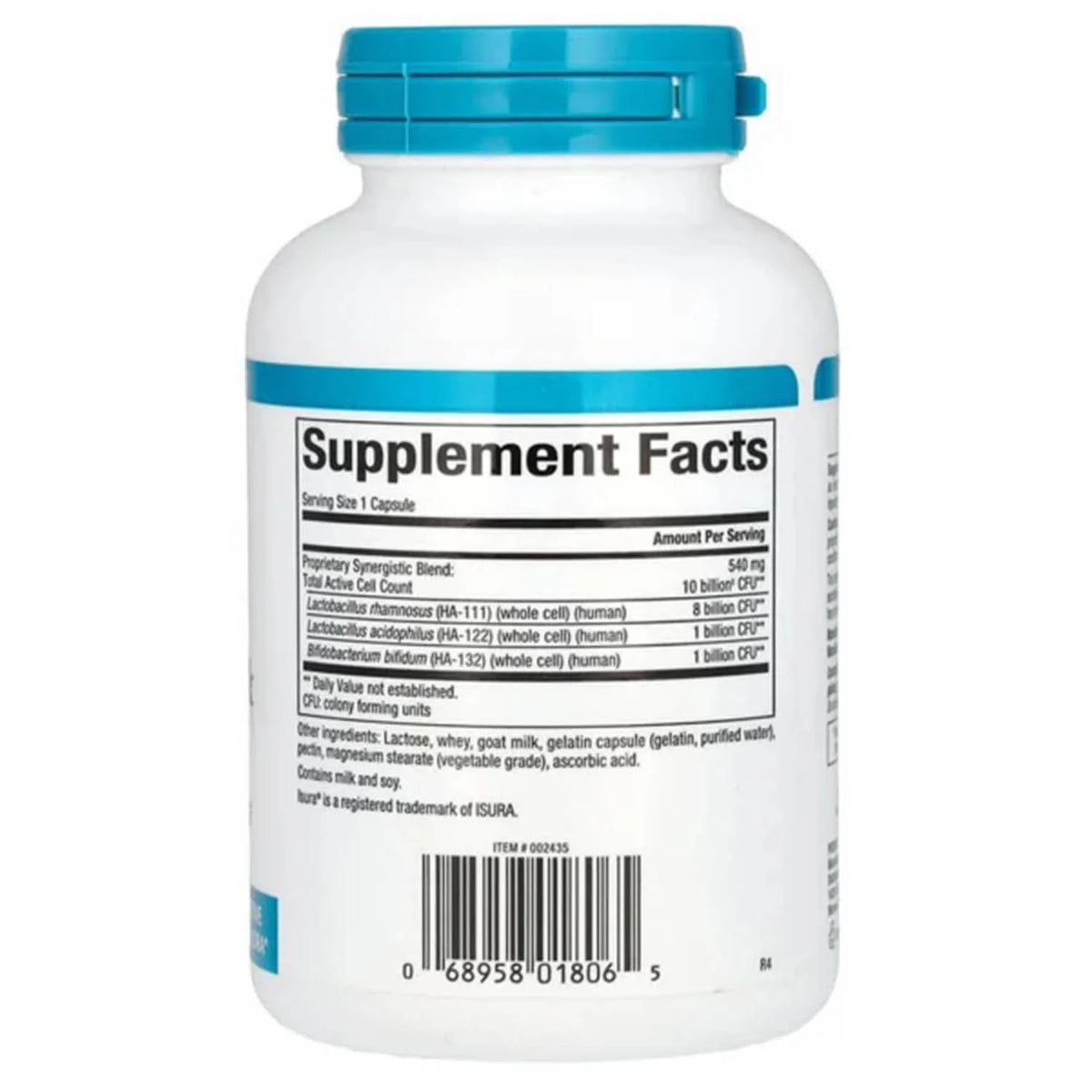 Acidophilus & Bifidus, 10 Billion, Natural Factors, 180 capsule
