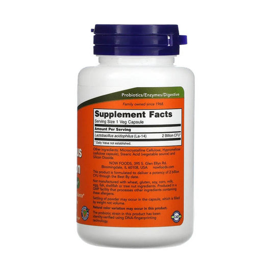 Acidophilus Two Billion, Now Foods, 100 capsule