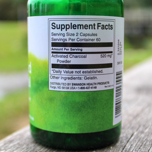 Activated Charcoal (Carbune Activ), 260 mg, Swanson, 120 capsule SW1355