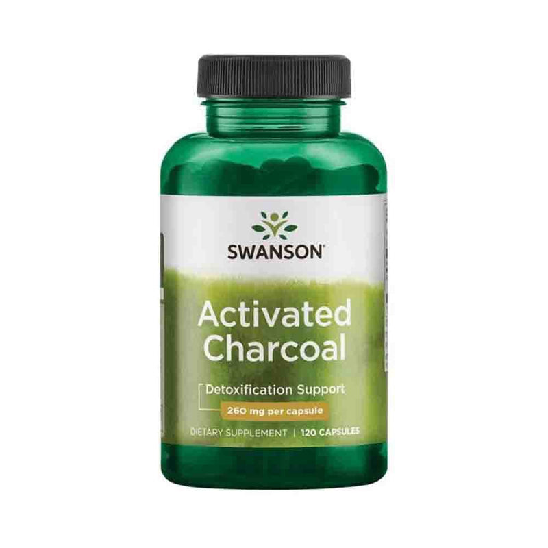 Încărcați imaginea în vizualizatorul Galerie, Activated Charcoal (Carbune Activ), 260 mg, Swanson, 120 capsule SW1355
