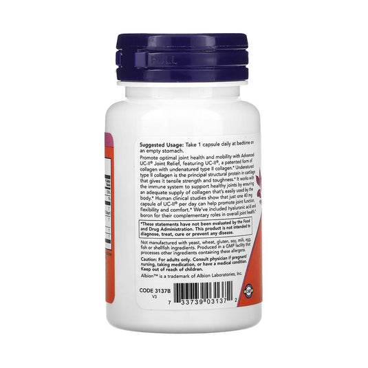 Advanced UC-II Collagen Type II, NOW Foods, 60 capsule
