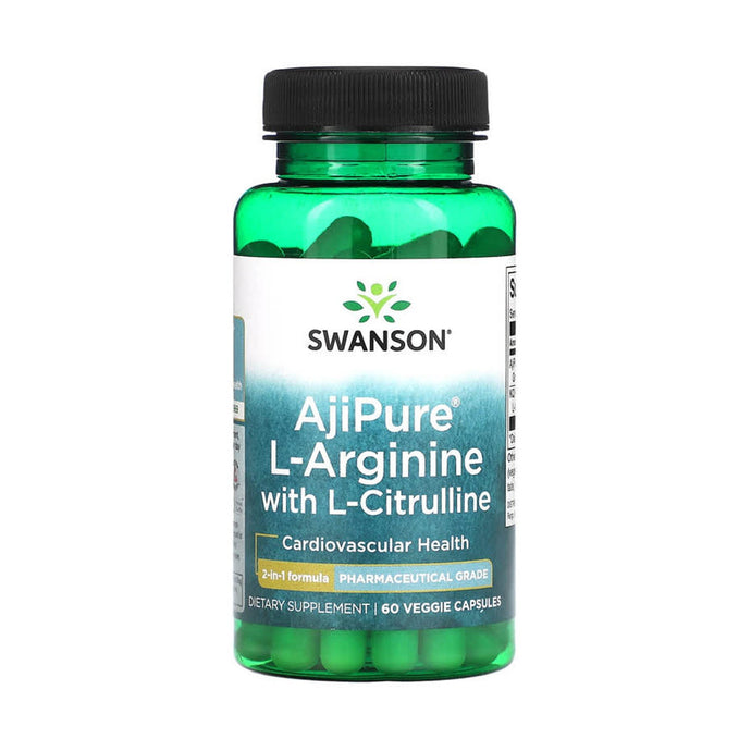 AjiPure L-Arginine with L-Citrulline (Pharmaceutical Grade), Swanson, 60 capsule SWU886