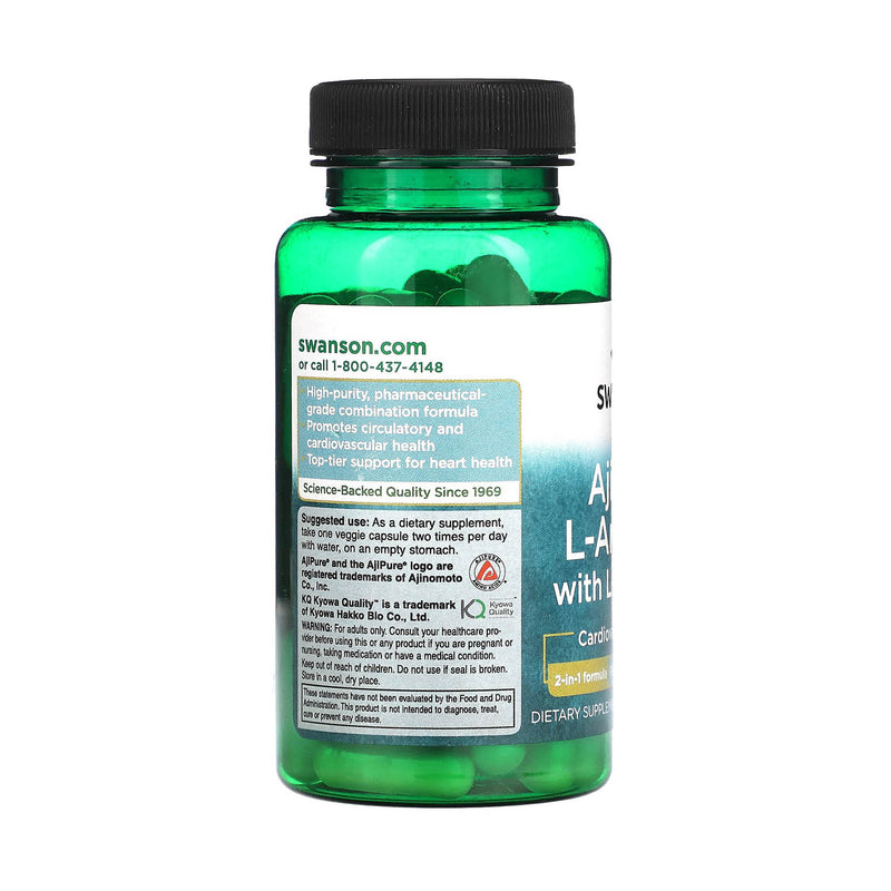 Încărcați imaginea în vizualizatorul Galerie, AjiPure L-Arginine with L-Citrulline (Pharmaceutical Grade), Swanson, 60 capsule SWU886
