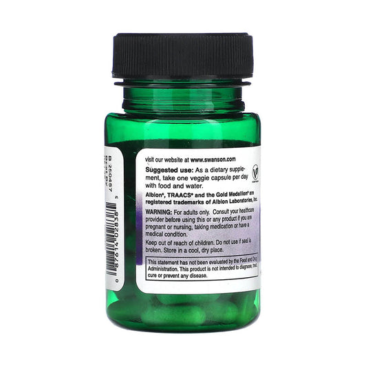 Albion Chelated Molybdenum (Molibden), 400 mcg, Swanson, 60 capsule SWU838